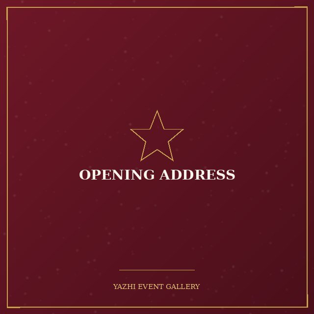 Opening Address